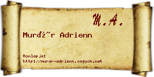 Murár Adrienn névjegykártya
